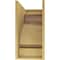 Ekena Millwork 12"W x 24"D x 24"H Classic Mayflower Rough Cedar Woodgrain TimberThane Corbel, Primed Tan CORUR12X24X24MAYRCPR - alternate 2